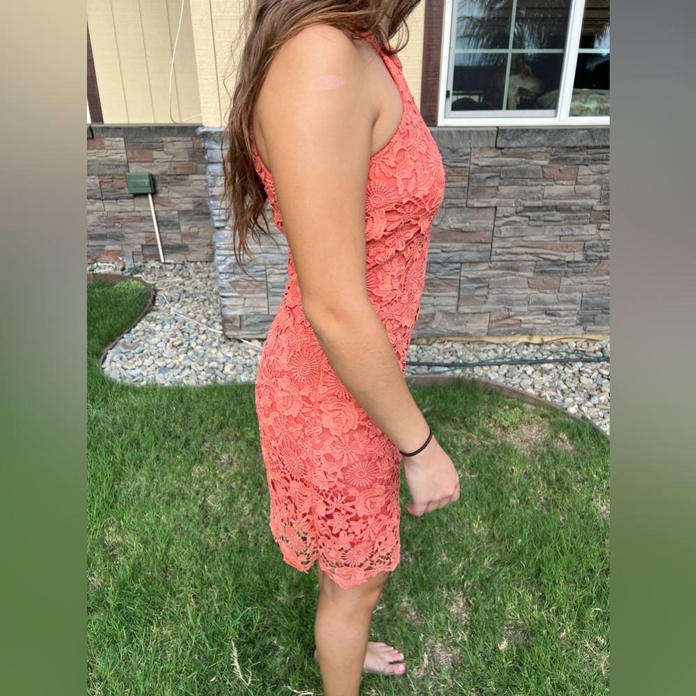 Lulu’s Crochet Mini Dress (Medium) - Picture 3 of 5
